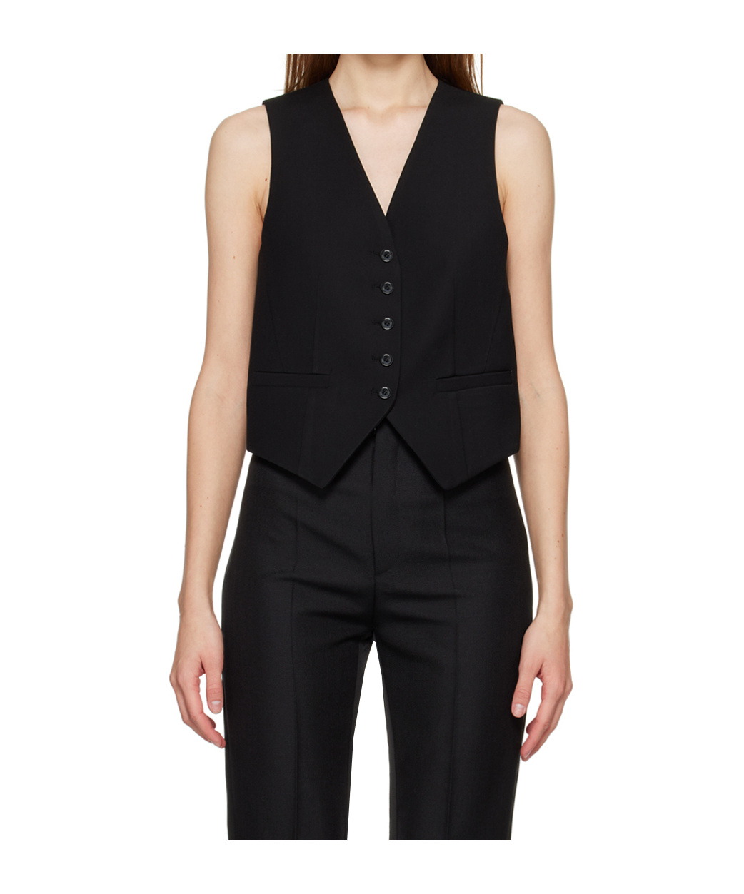 Shop The Frankie Shop Gelso Single-breasted Wool Waistcoat