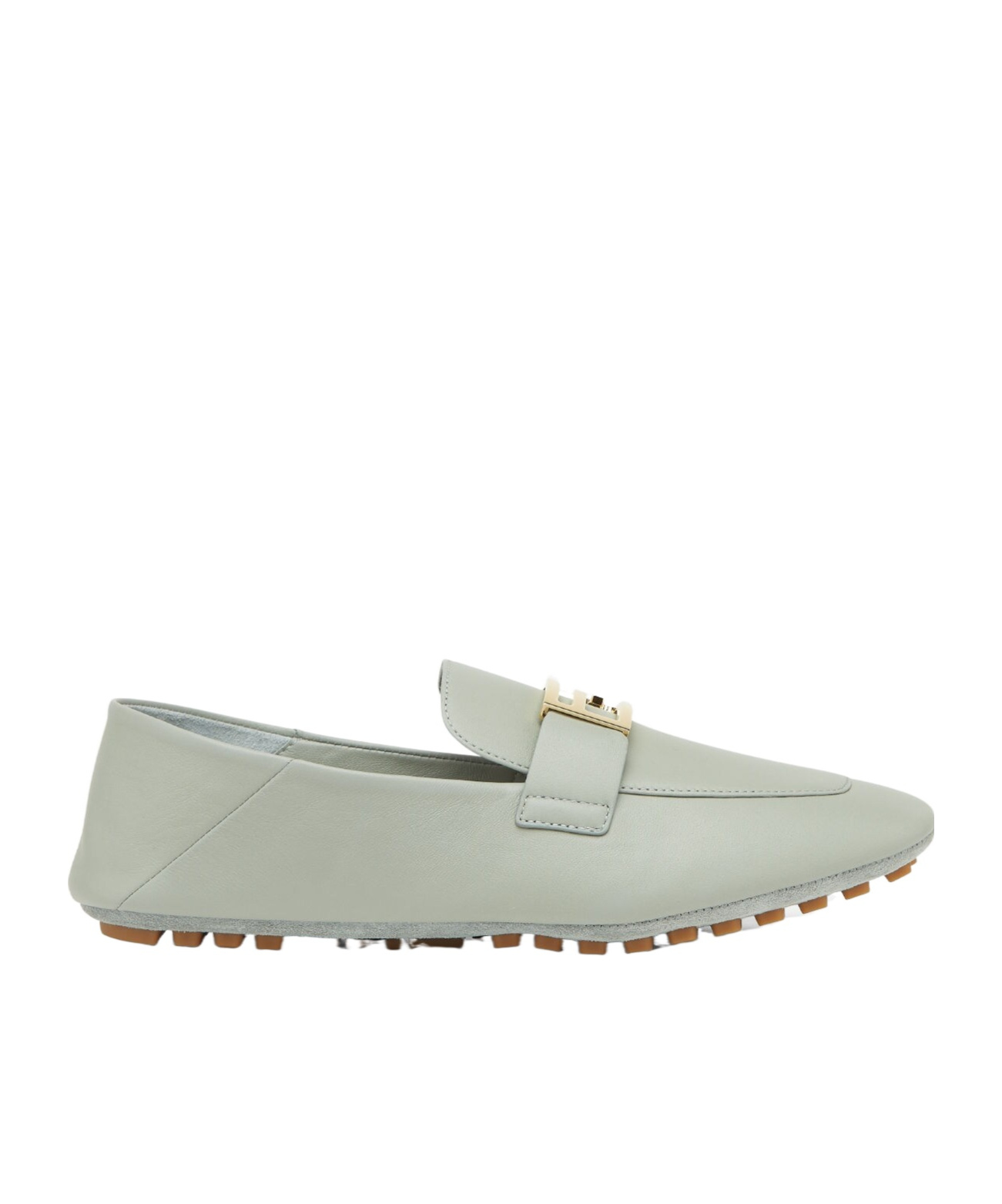 Fendi Baguette Driving Shoes In Gray