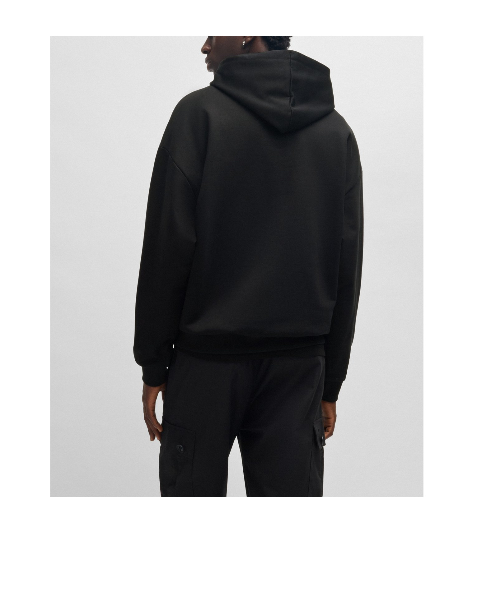 HUGO BOSS LOGO-PRINT HOODIE