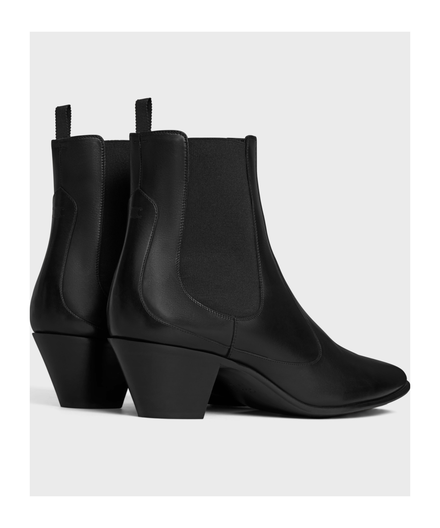 Celine Hector Pointed Chelsea Ankle Boots In Black