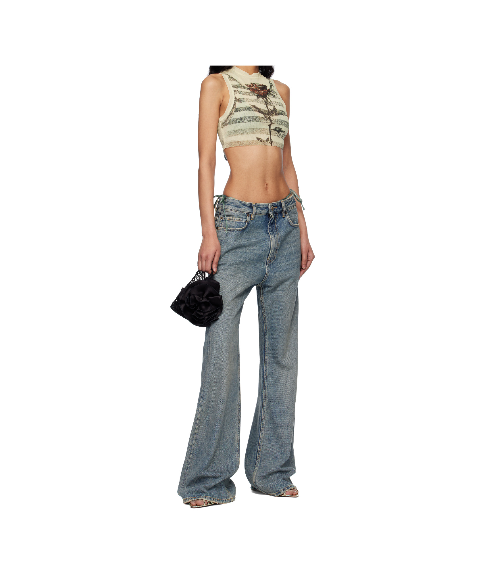 Jean Paul Gaultier Sleeveless Vest In Nude