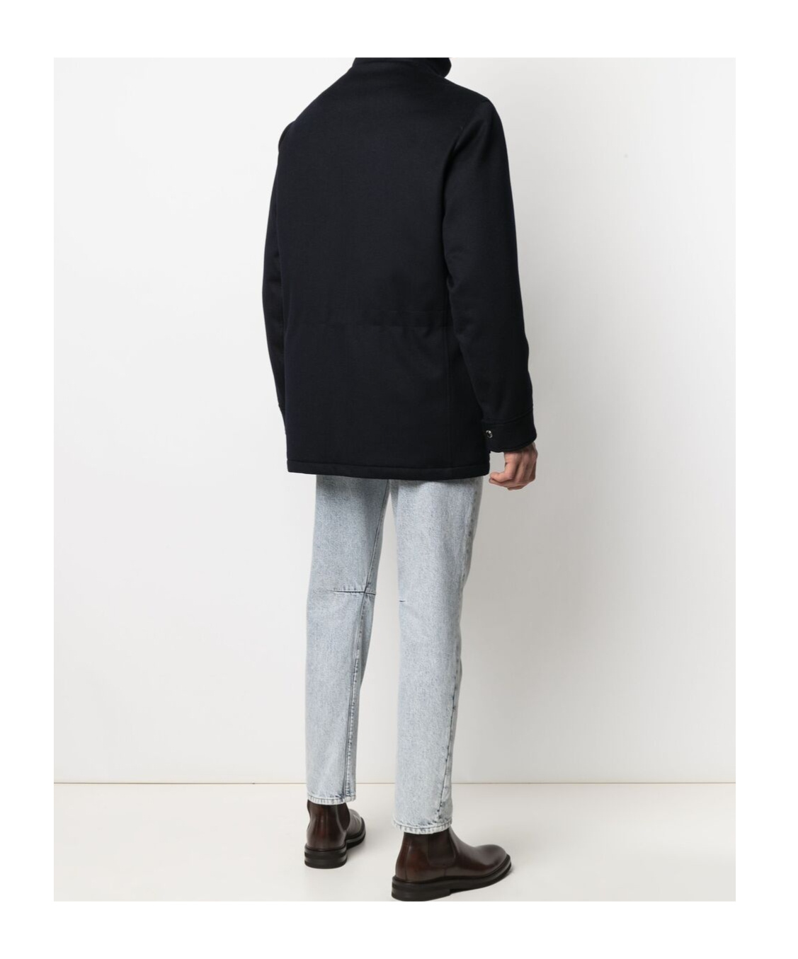 Brunello Cucinelli Cashmere Single-breasted Coat In Black