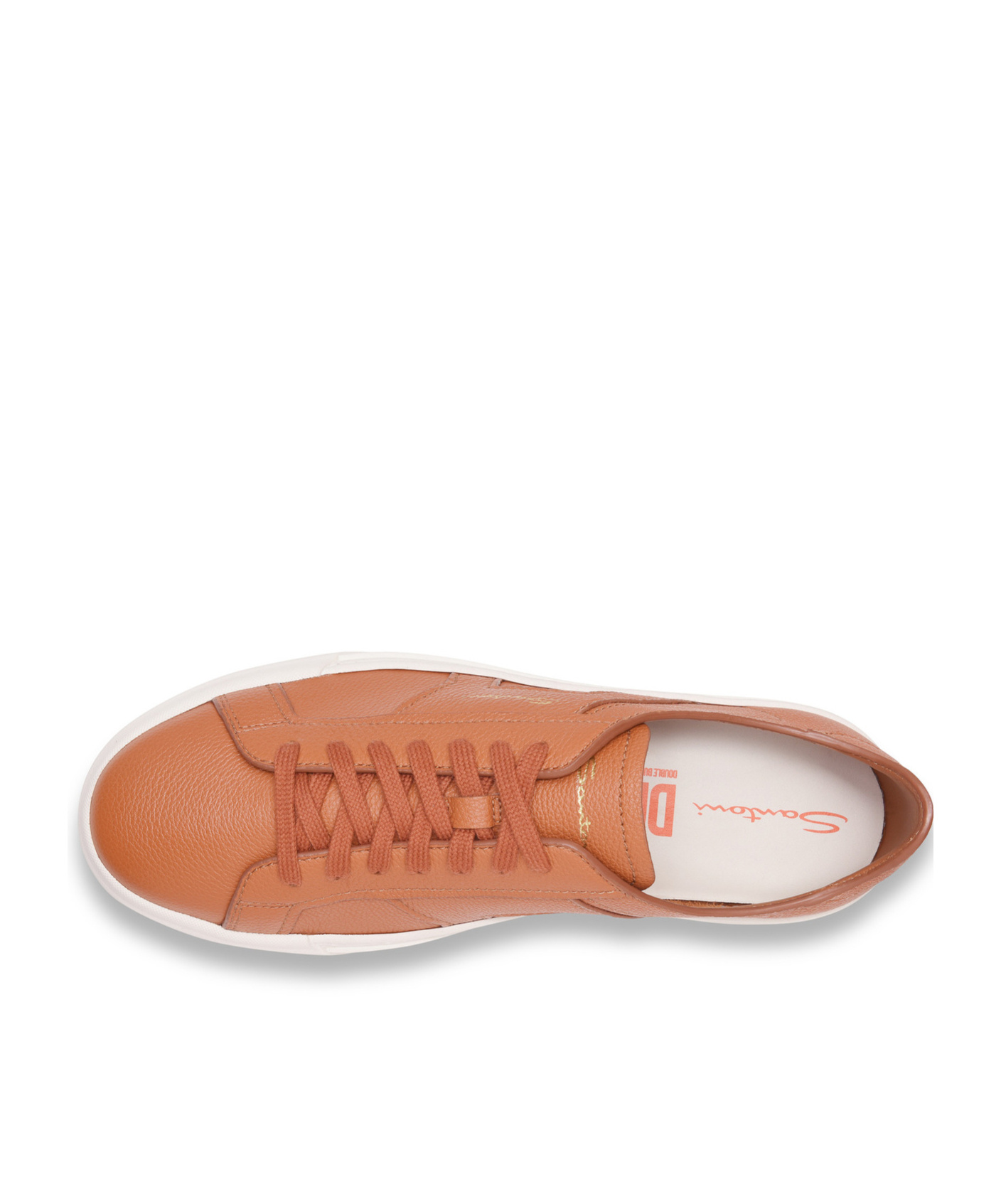 Santoni Men's Double Buckle Lace Up Sneakers In White