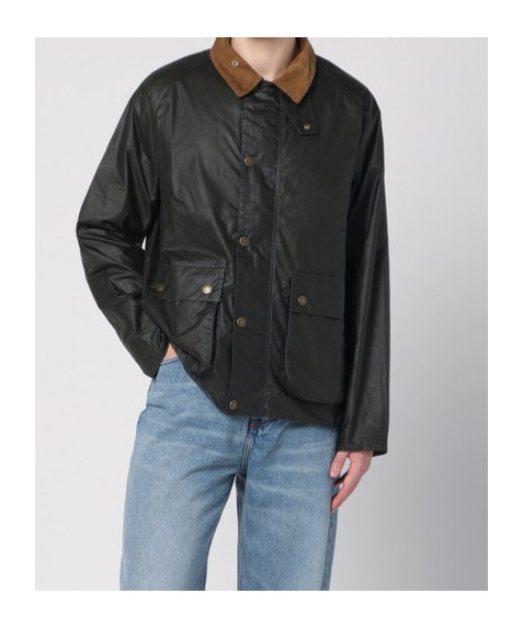 Barbour Collared Button-up Jacket In Black