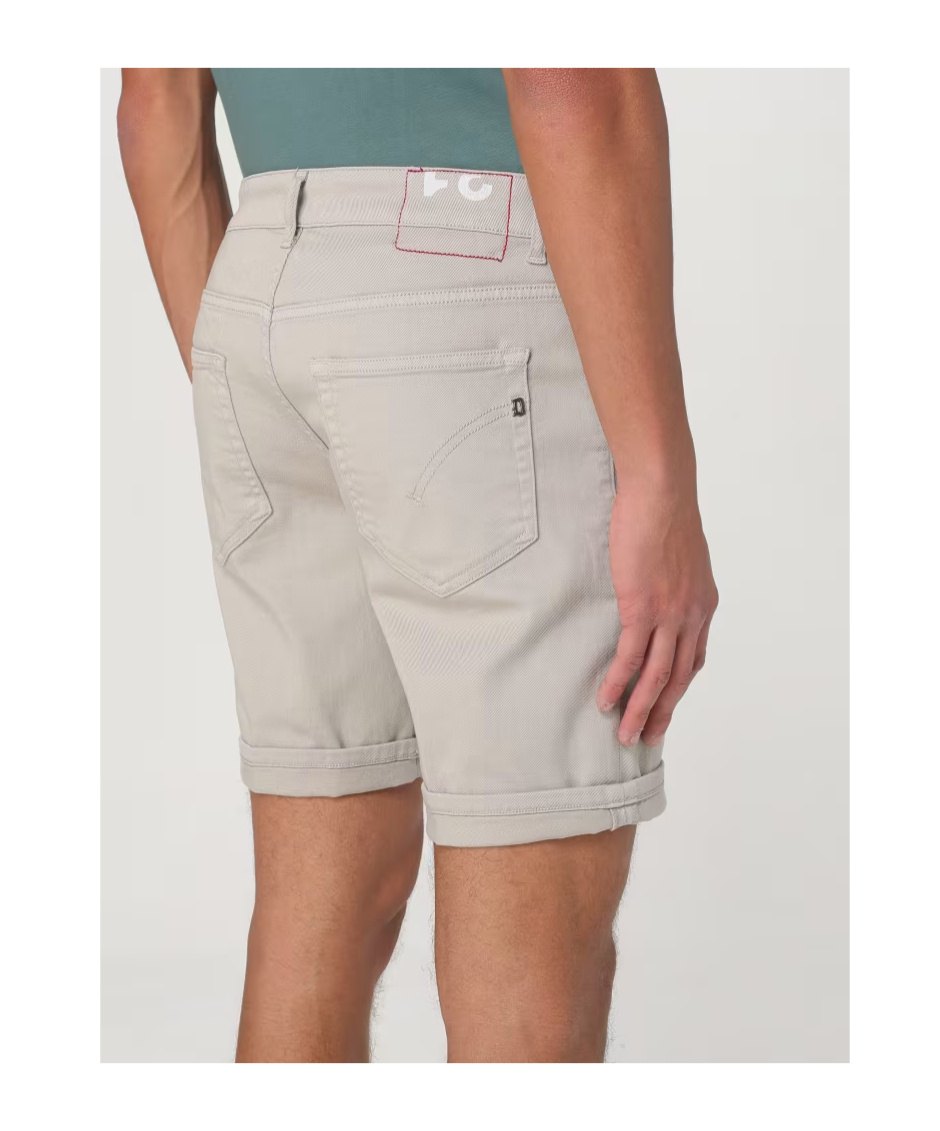 Dondup Logo Bermuda Shorts In Neutral