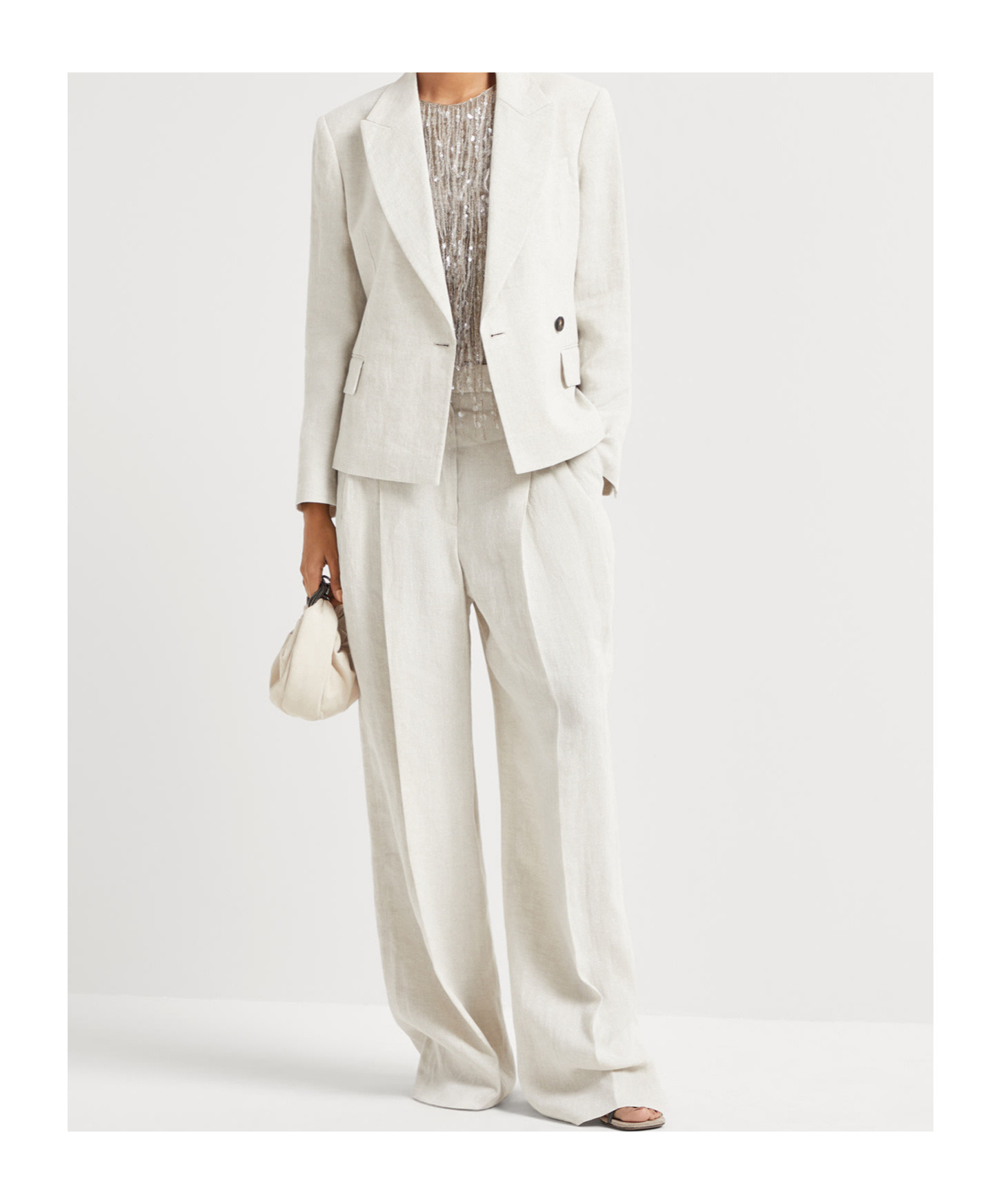 Brunello Cucinelli Trousers In White