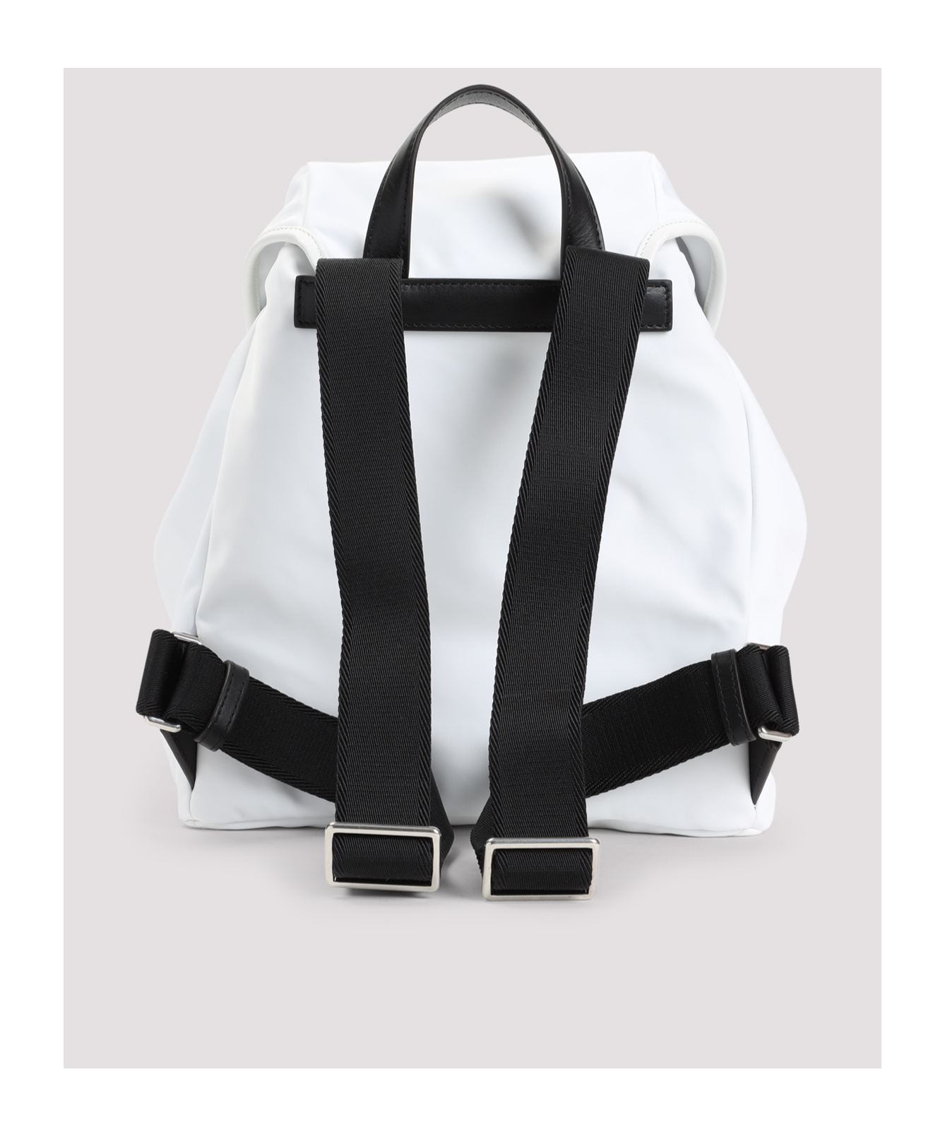 Moncler Logo Backpack In White