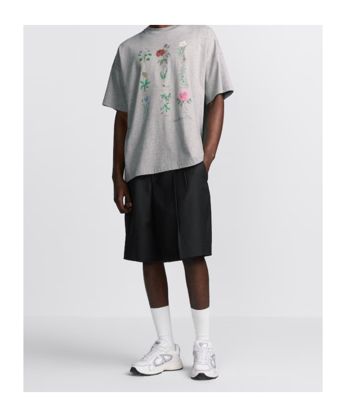 Dior Item O-neck Short-sleeved T-shirt In Gray