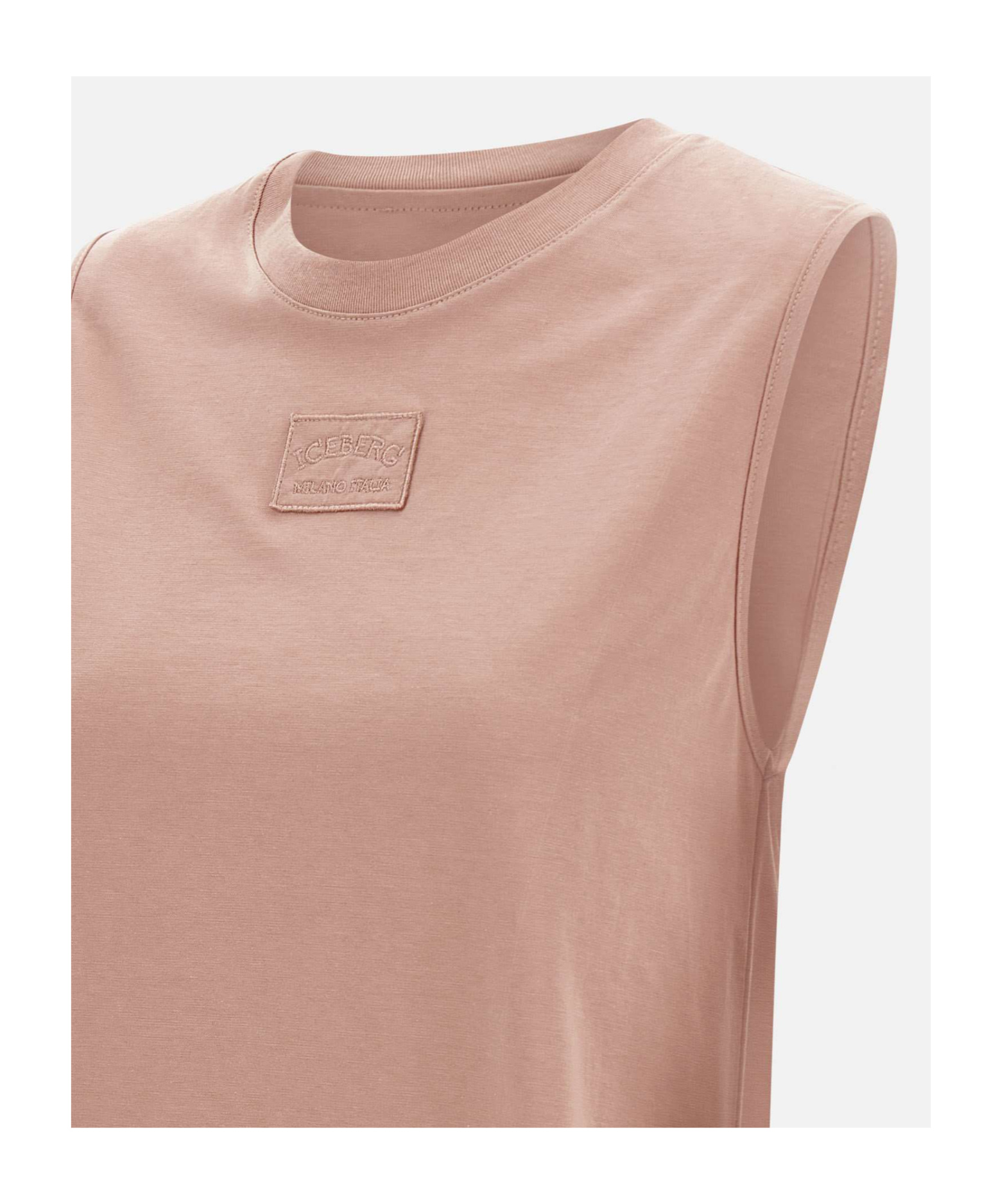 Iceberg Round-neck Vest In Pink