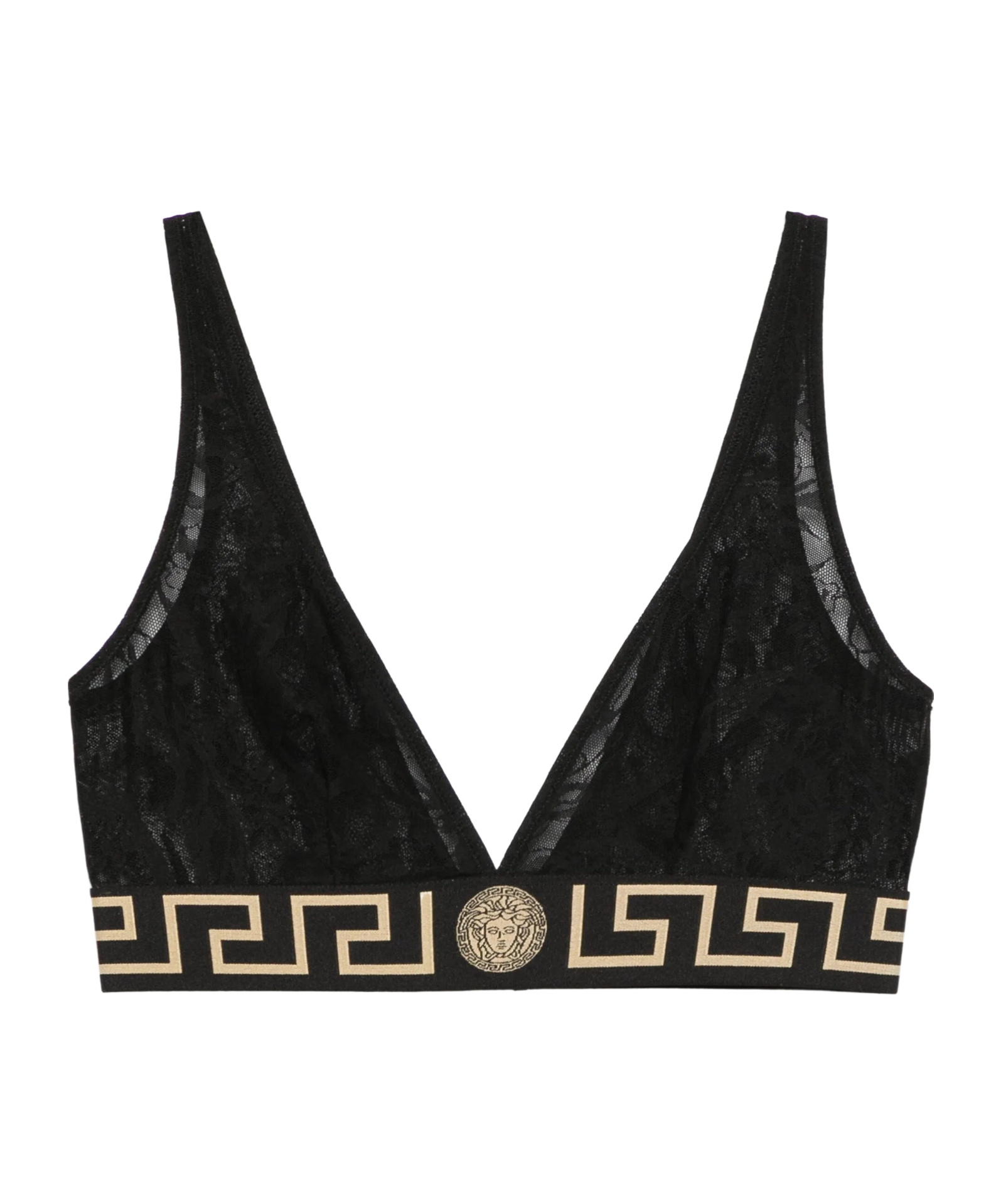 Versace Greca Print Triangle Bralette