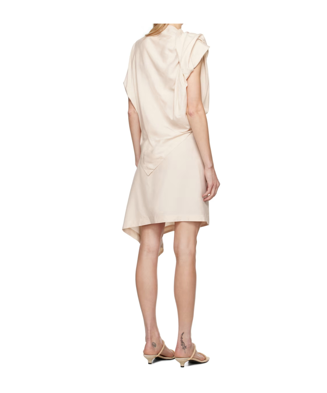 Issey Miyake Enclothe Irregular Pleated T-shirt In White