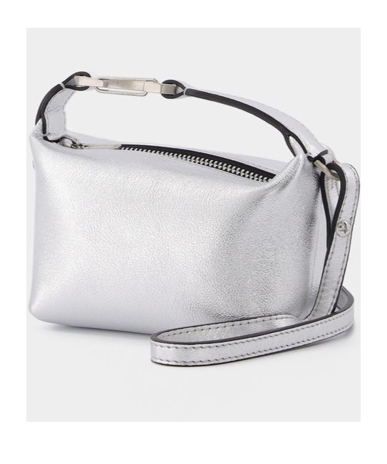 Era Zippered Shoulder Bag In Gray