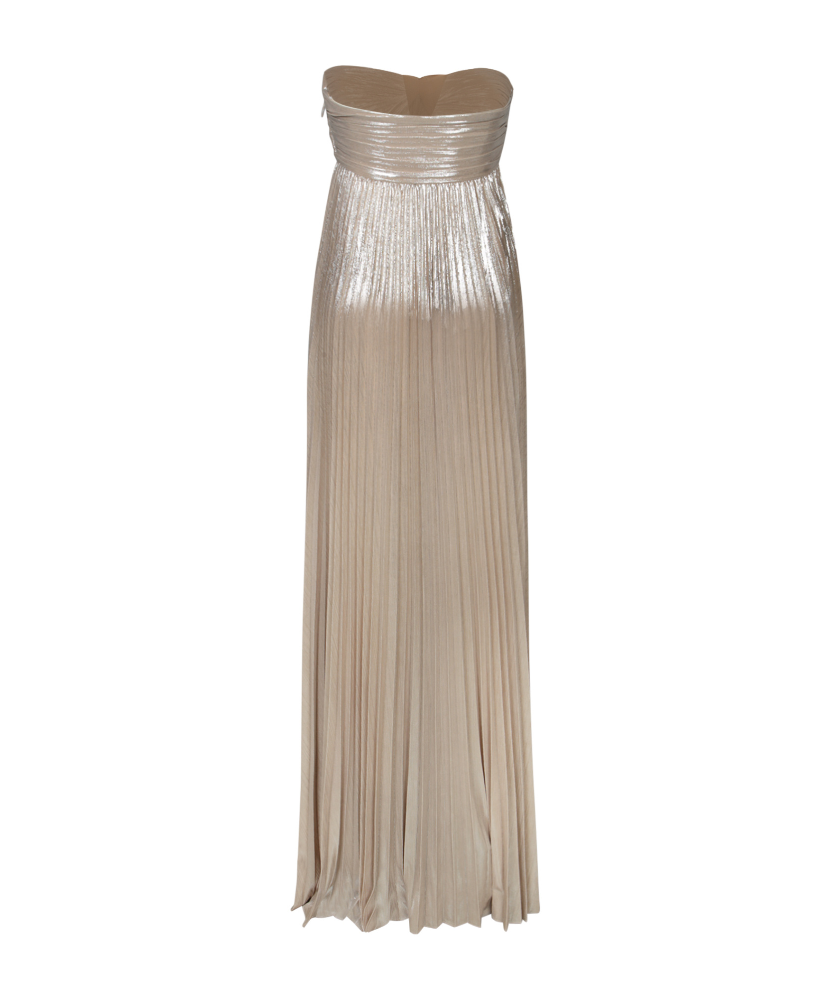 Retroféte Strapless-design Maxi Dress In Neutral