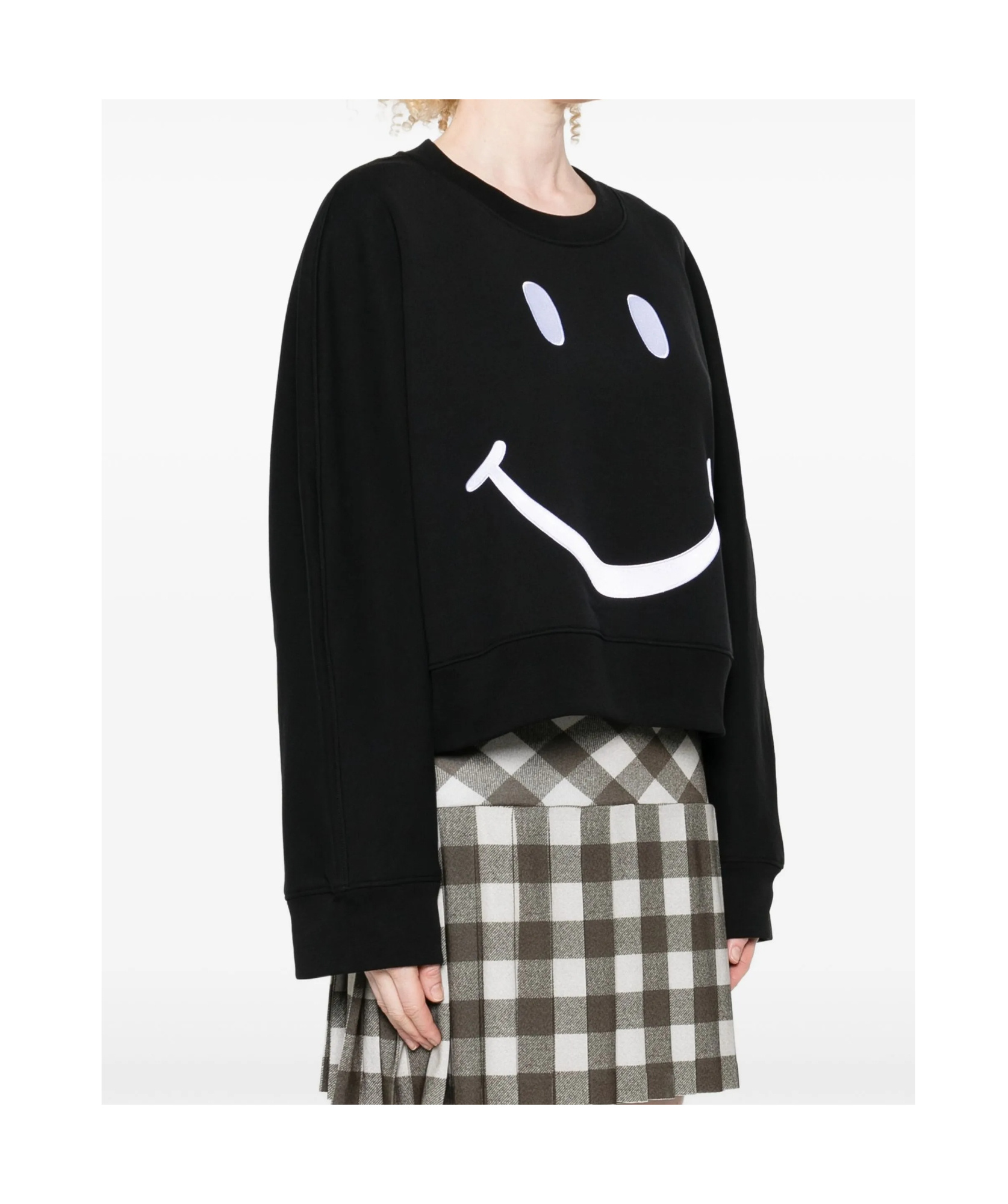 Moschino Long-sleeved Sweatshirt In Black