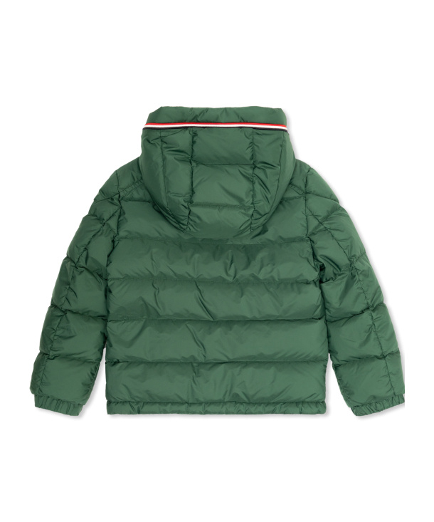 Moncler Enfant Merary Logo Patch Jacket In Green