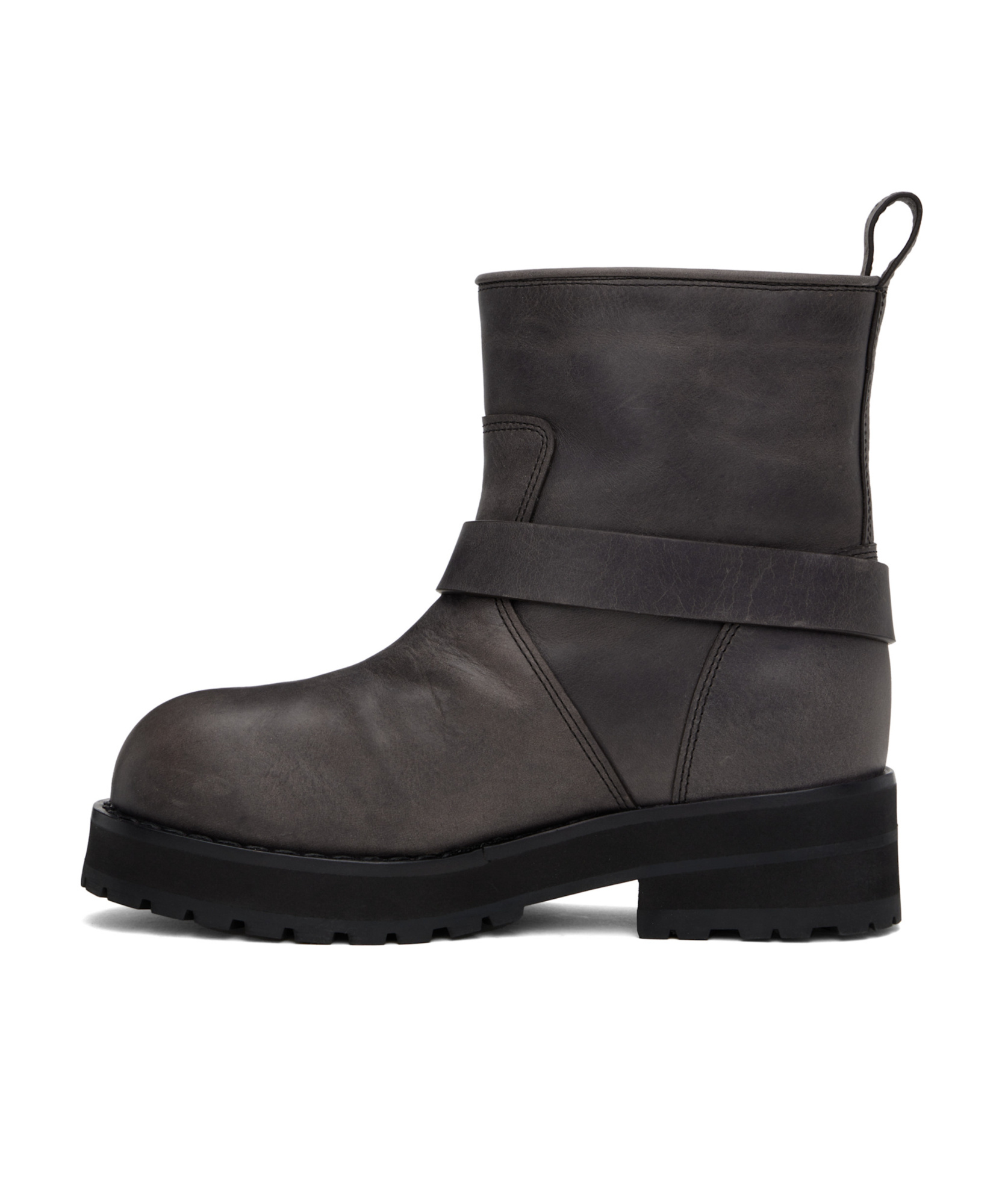 Off-white Gray Off Track Boots In Black