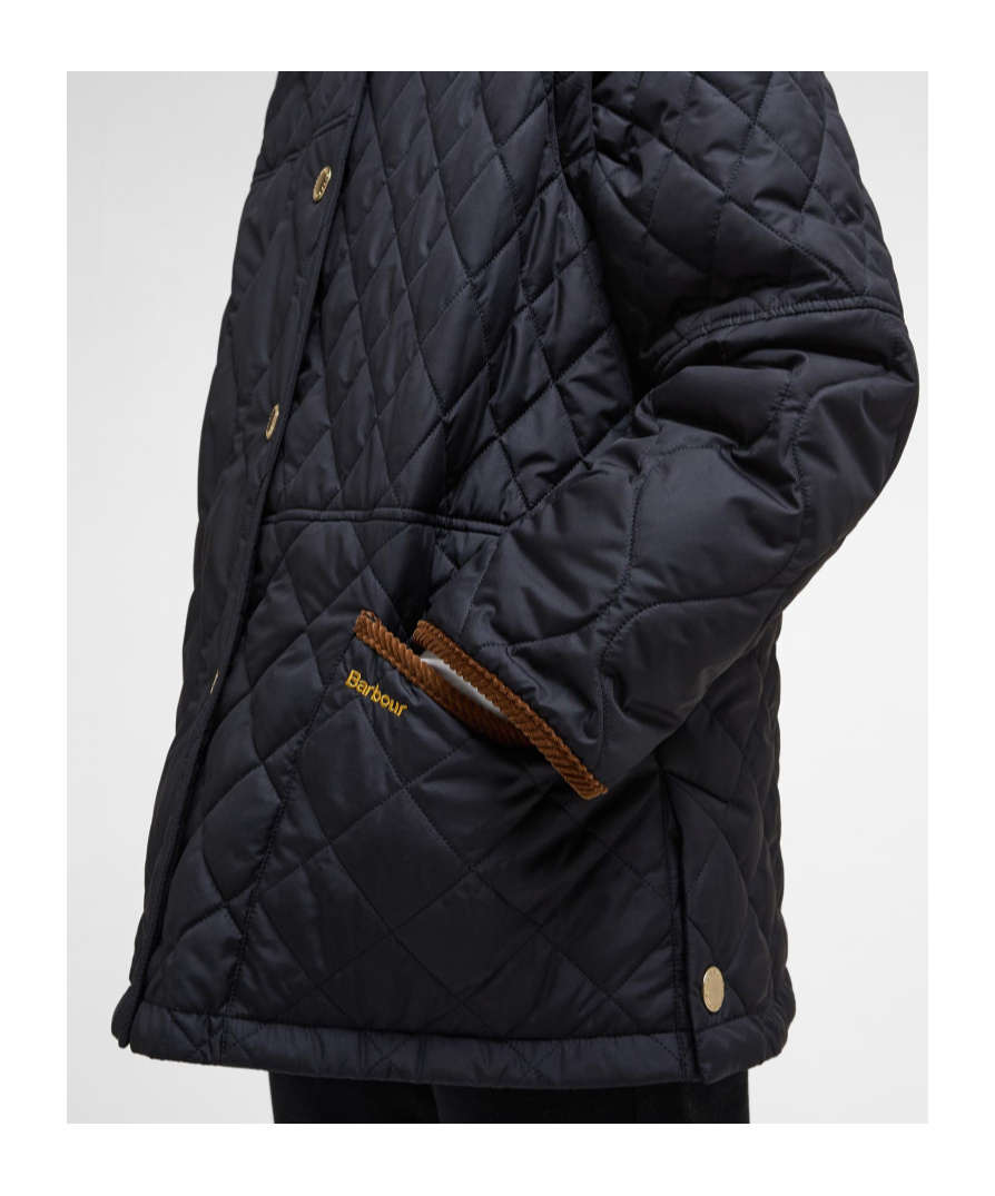 Barbour Lorrie Quilted Jacket In Blue