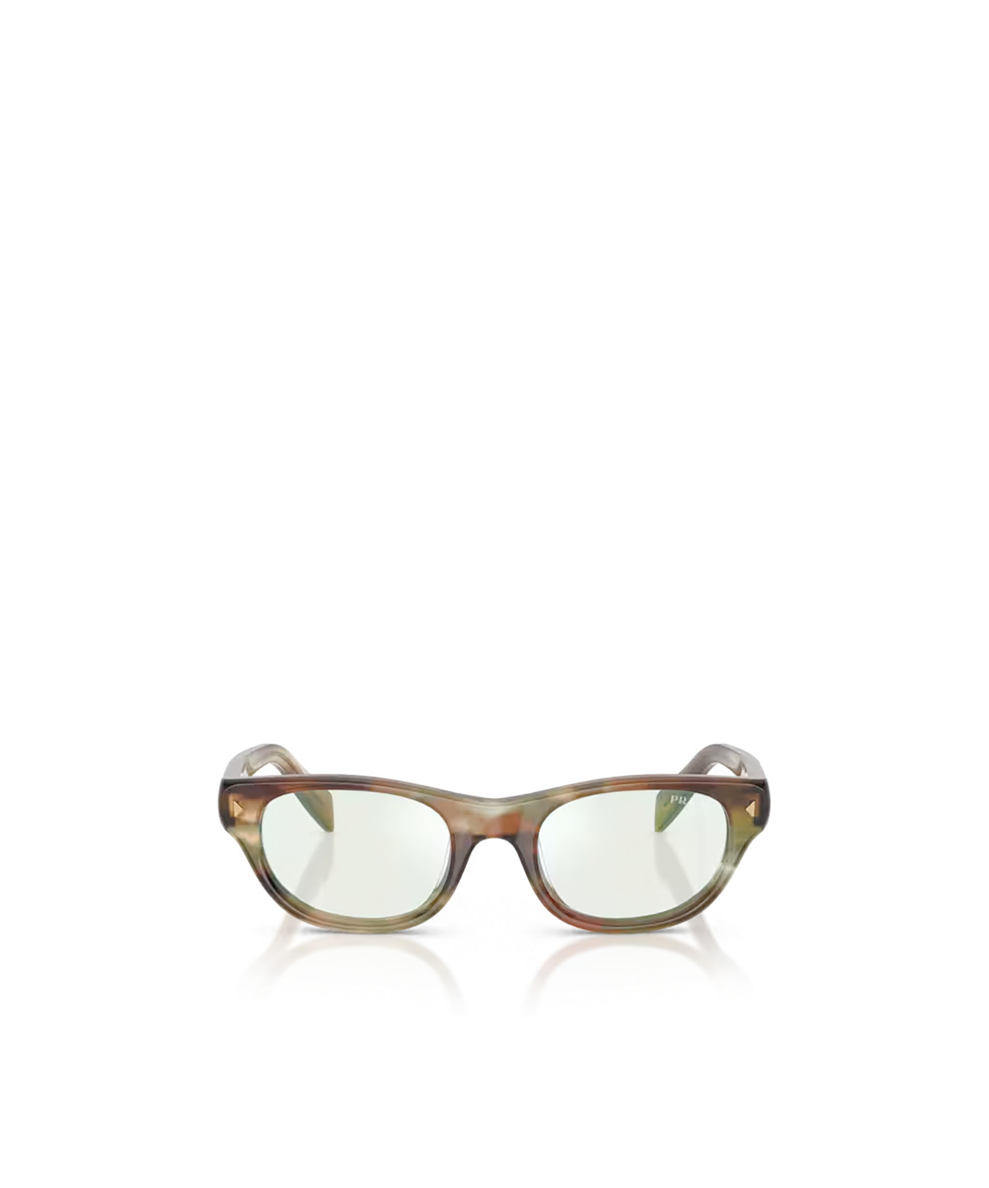 Prada Eyewear Oval Frame Sunglasses In Brown