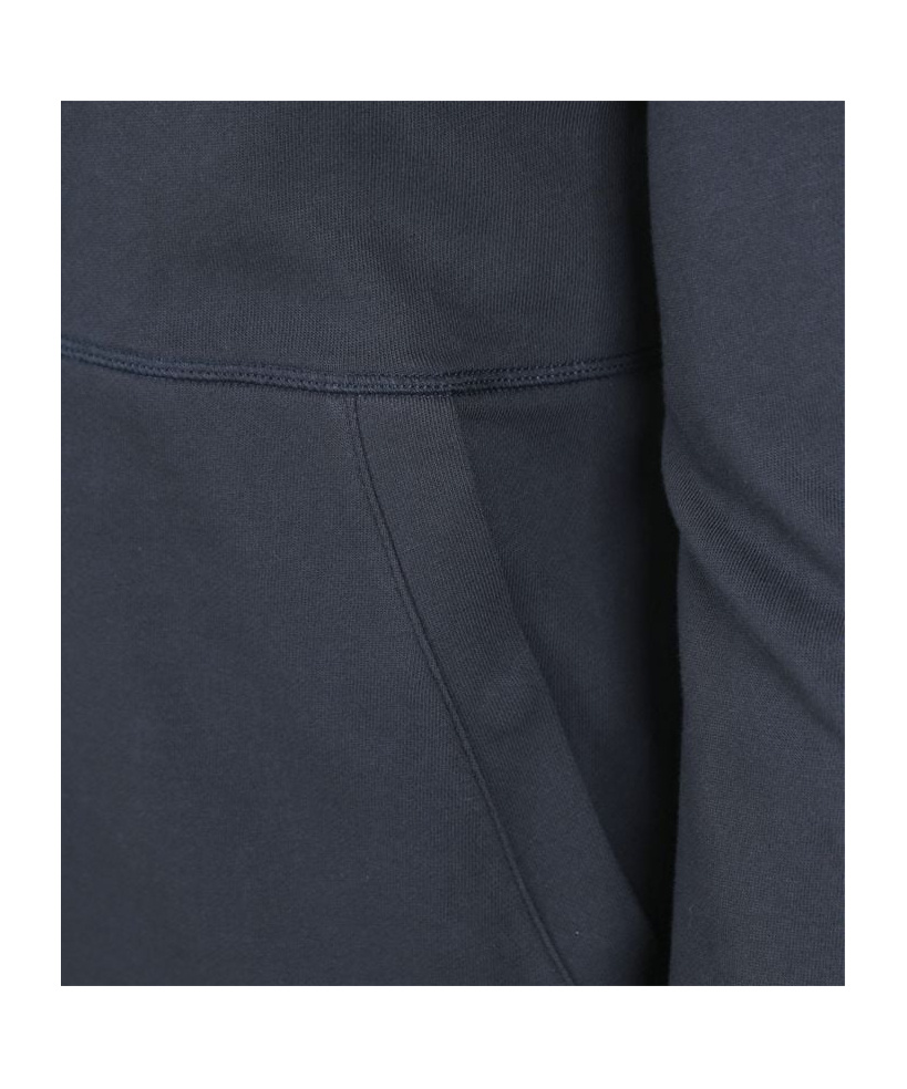 Hugo Boss Logo-patch Cotton Hoodie In Black