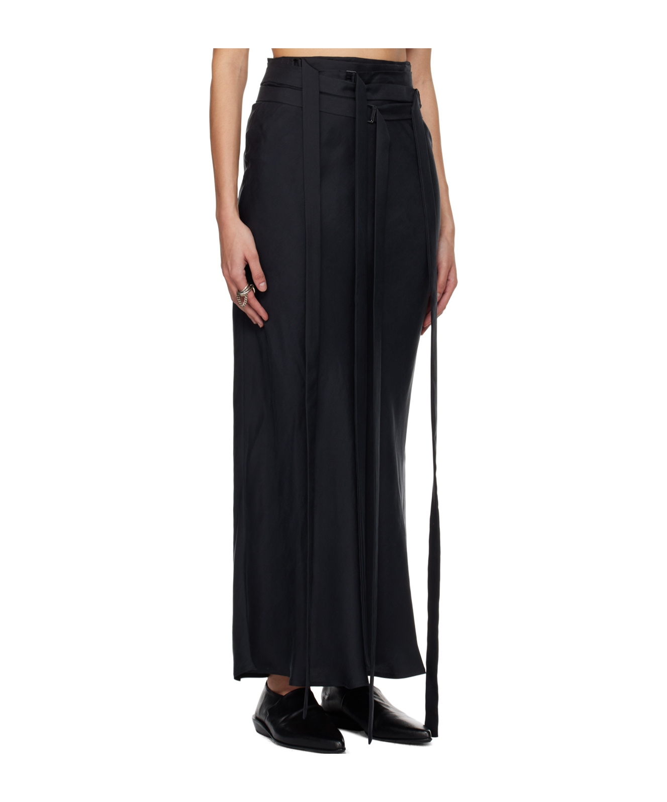 Ann Demeulemeester Nola Zipper Skirt In Black