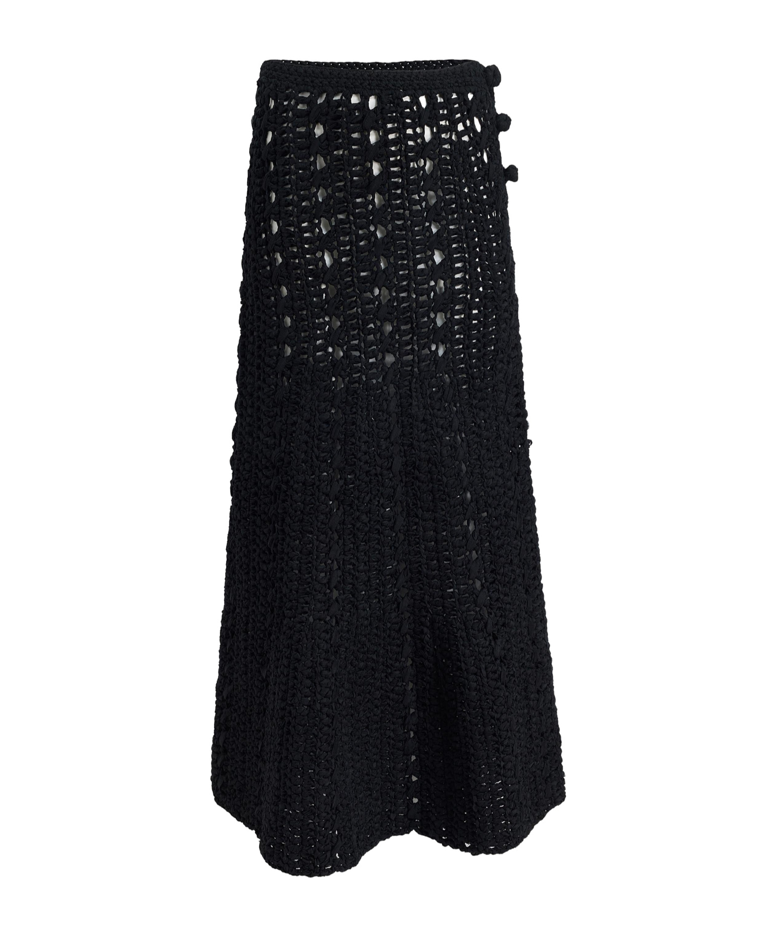 Khaite Crochet Skirt In Black