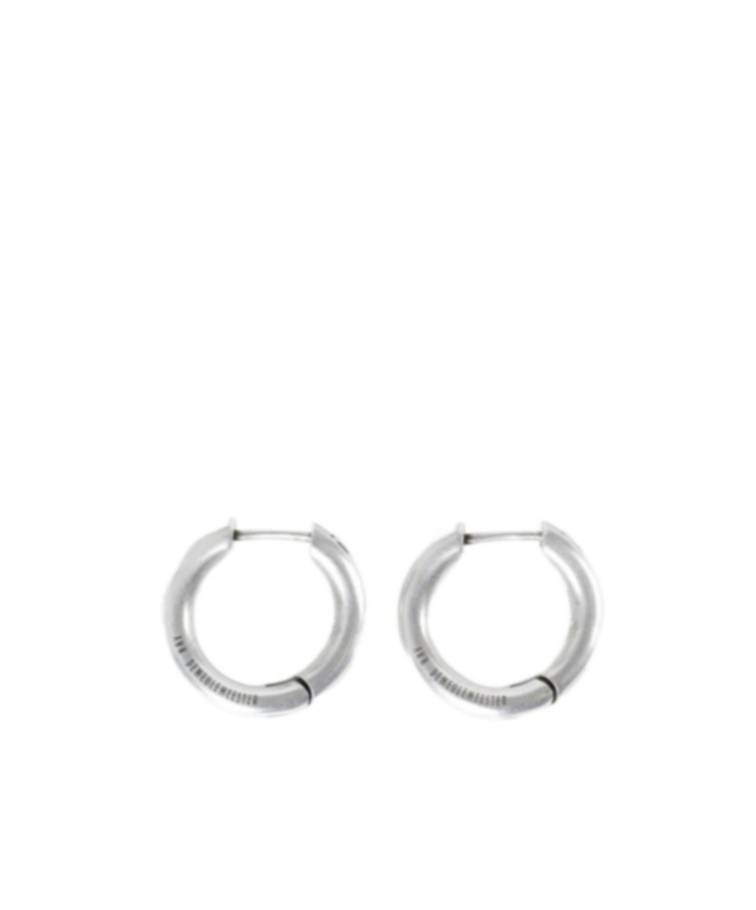Ann Demeulemeester Alina Loop Earrings In Silver