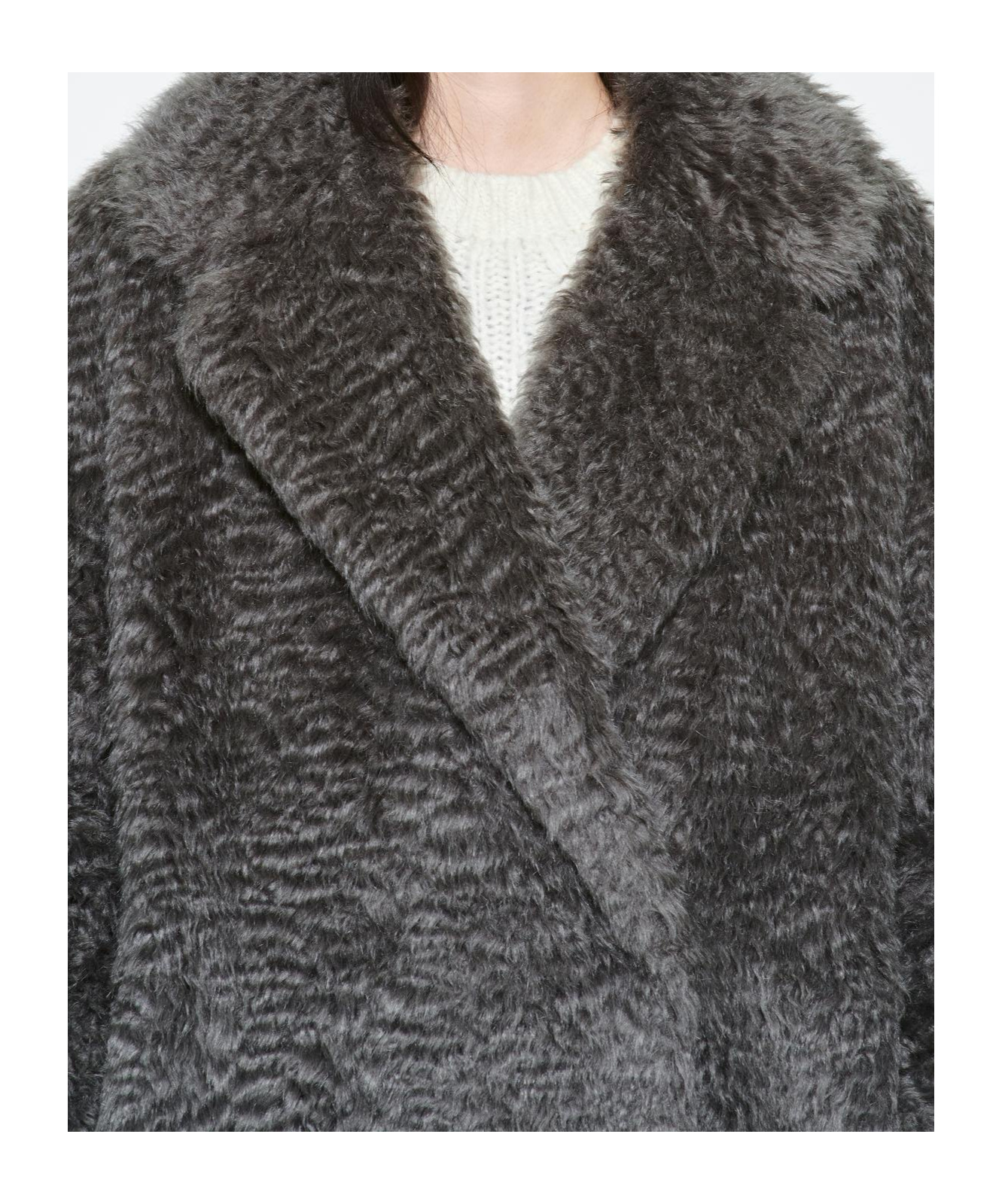 Stand Studio Nicole Fur Coat In Black