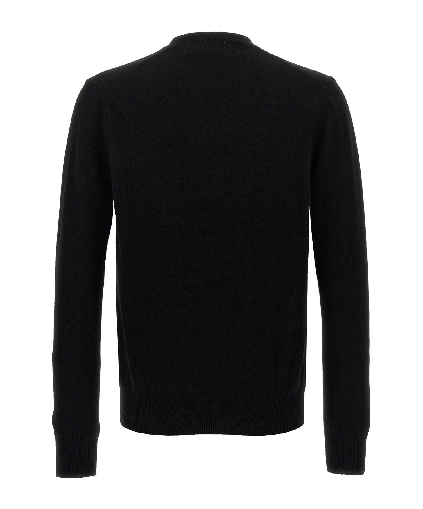 Comme Des Garçons Play Long-sleeved Knitted Cardigan In Black