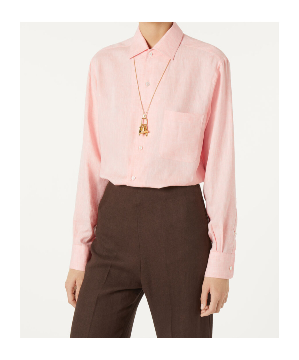 Loro Piana André Shirt In Peach Pink