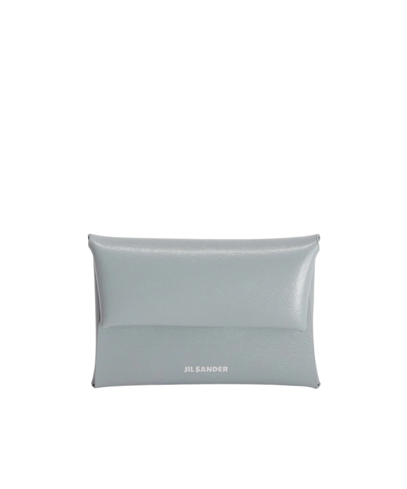 Jil Sander Leather Coin Purse In Gray