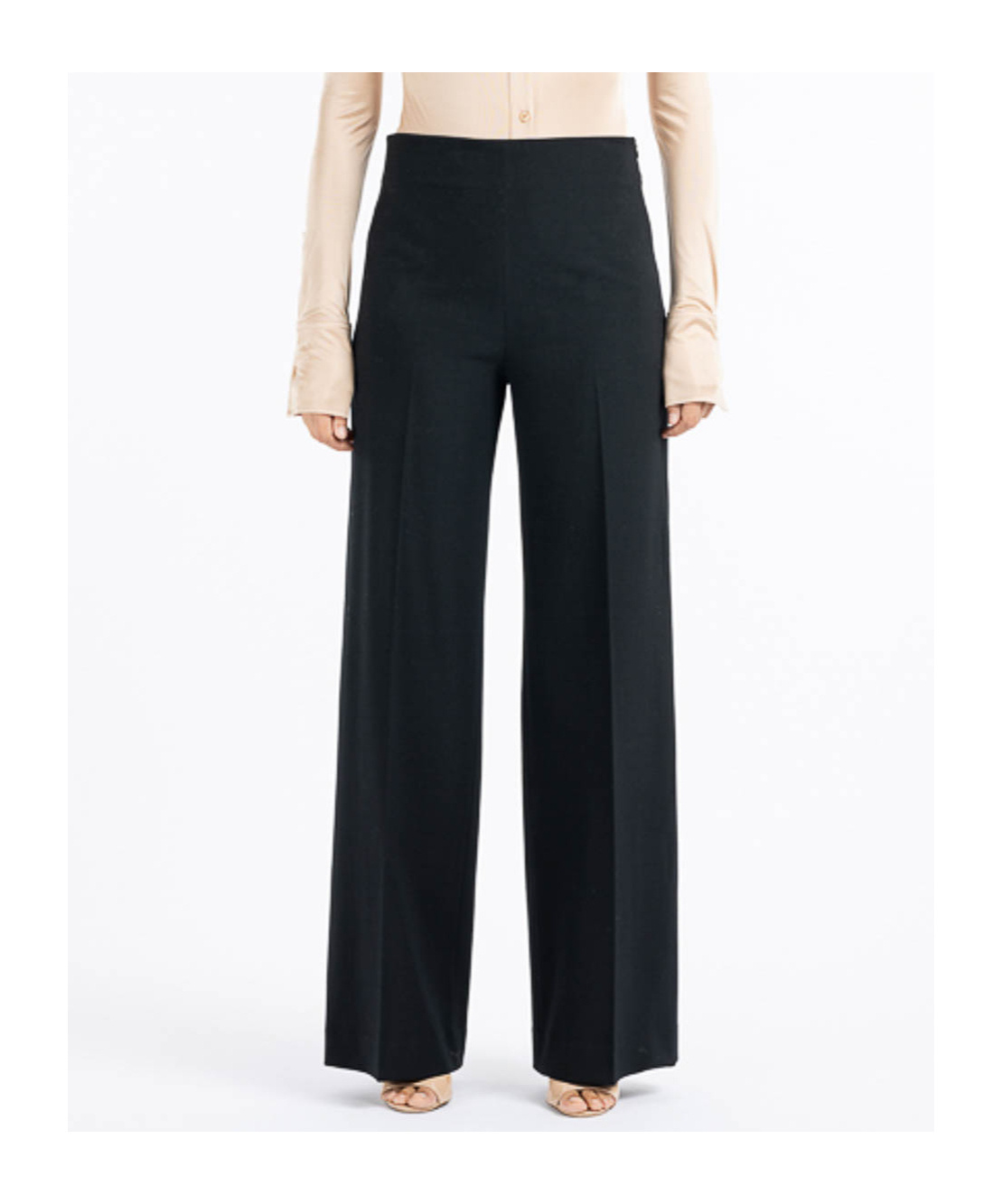 Shop Antonelli High-waisted Casual Pants In Black