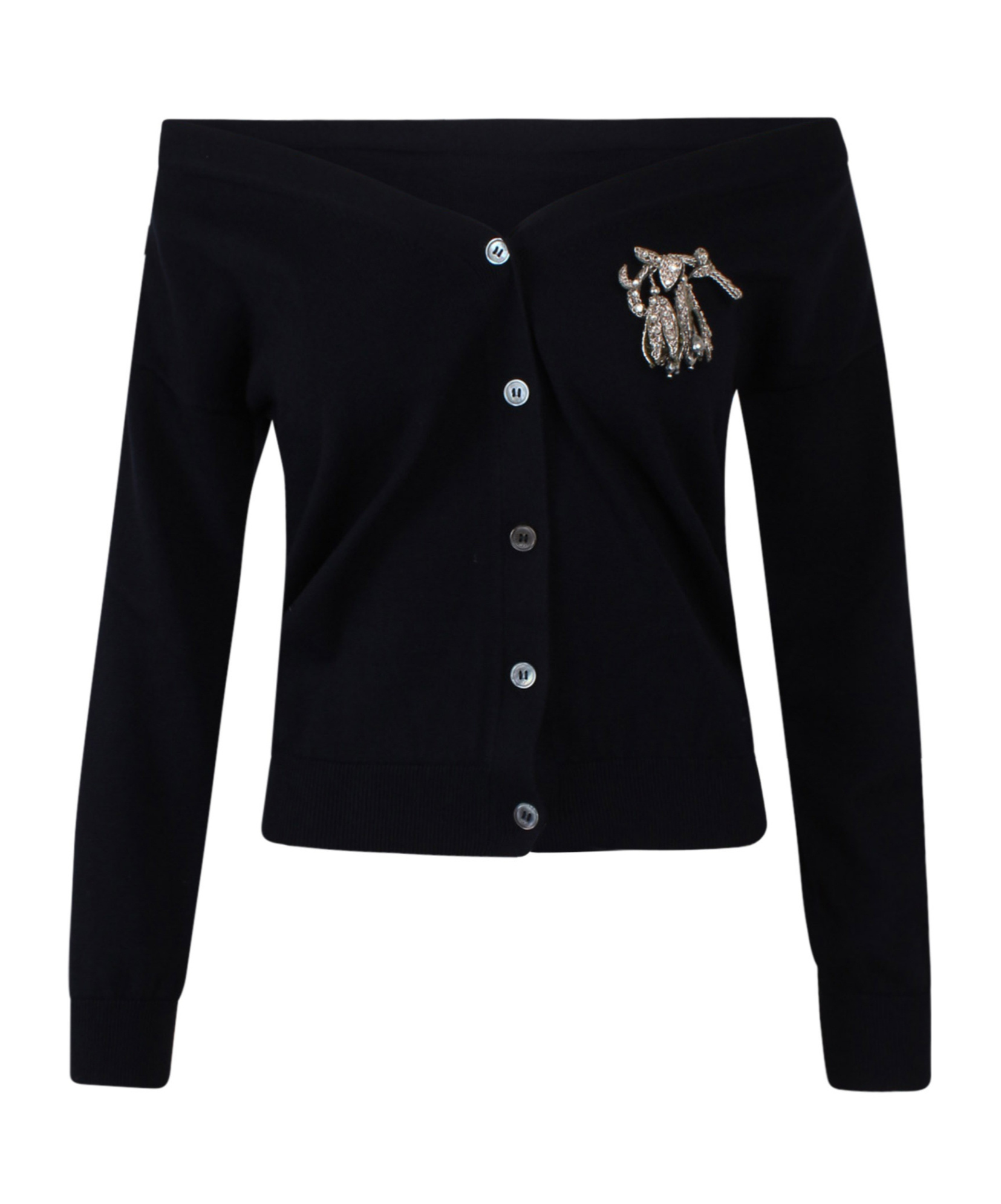 N°21 Long-sleeved Knitwear In Black