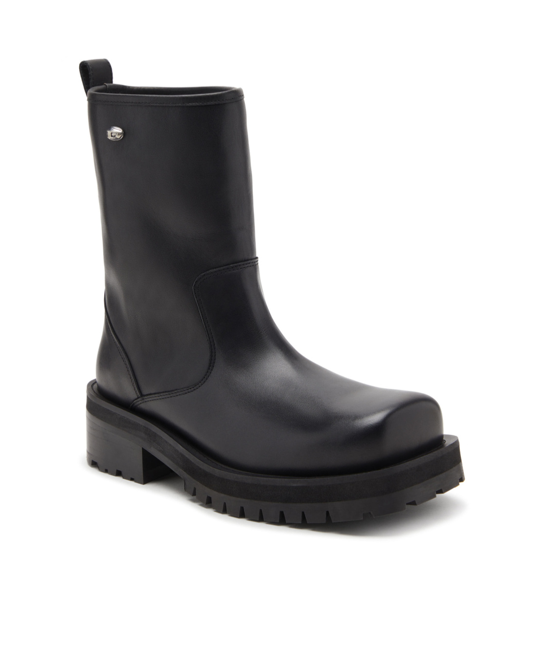 Diesel D-texan Square-toe Boots In Black