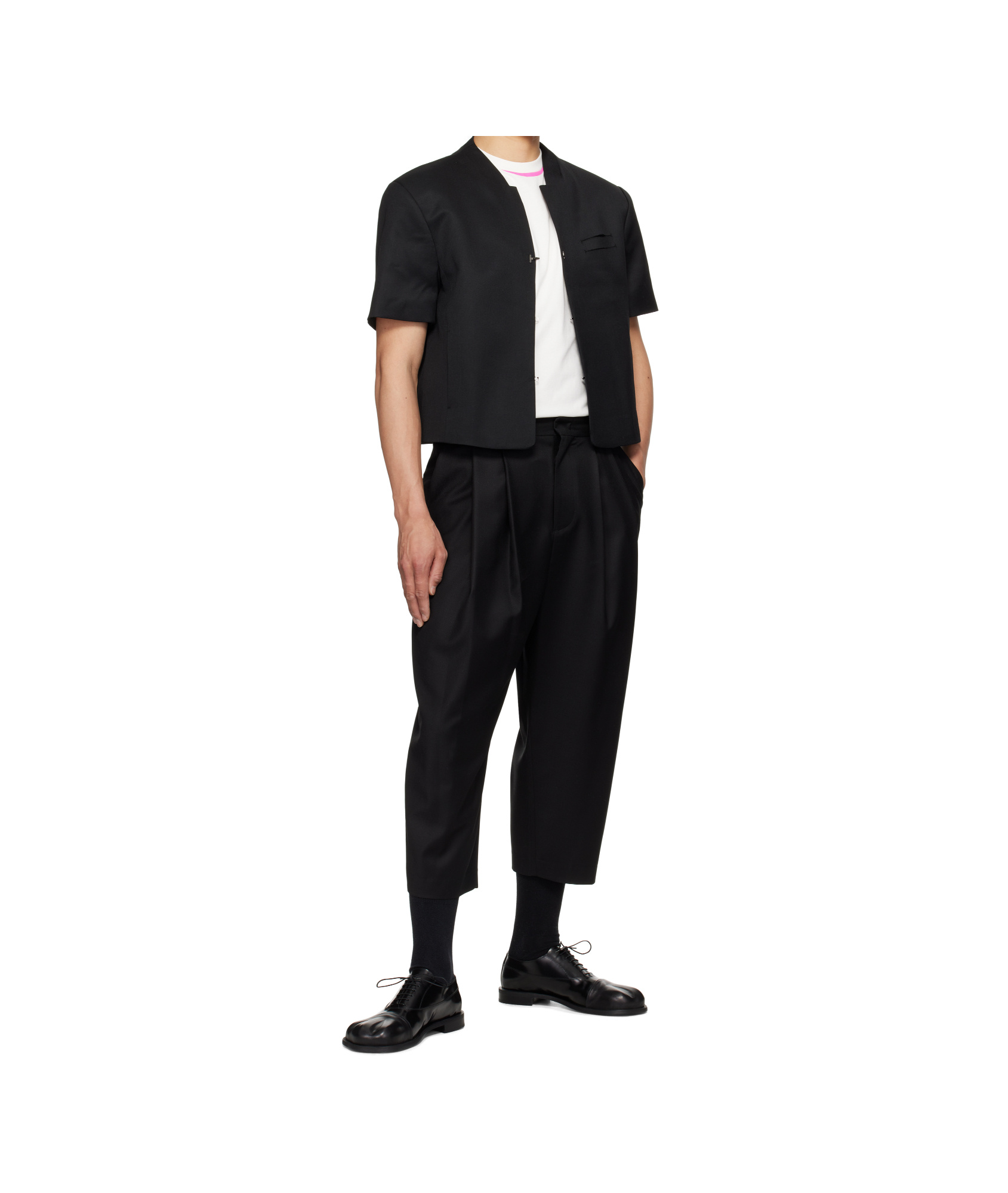 Ader Error Black Set-up Blazer Overshirt In Black