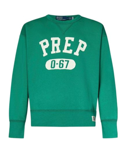 Polo Ralph Lauren Text-print Sweatshirt In Green