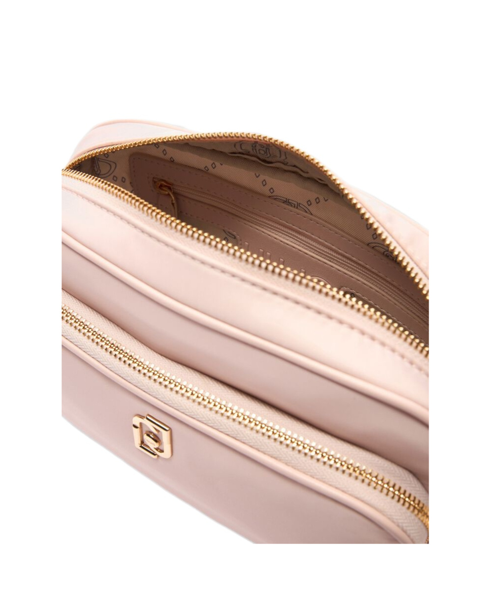Liu •jo Nylon Crossbody Bag In Pink