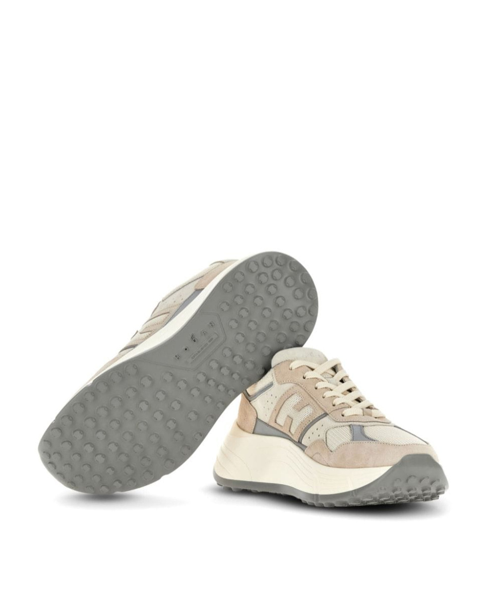 Hogan Leather Sneakers With Chunky Rubber Sole In White