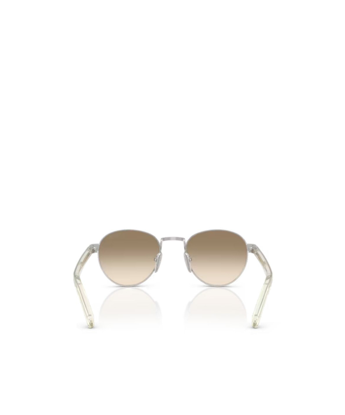 Prada Round-frame Sunglasses In Nude