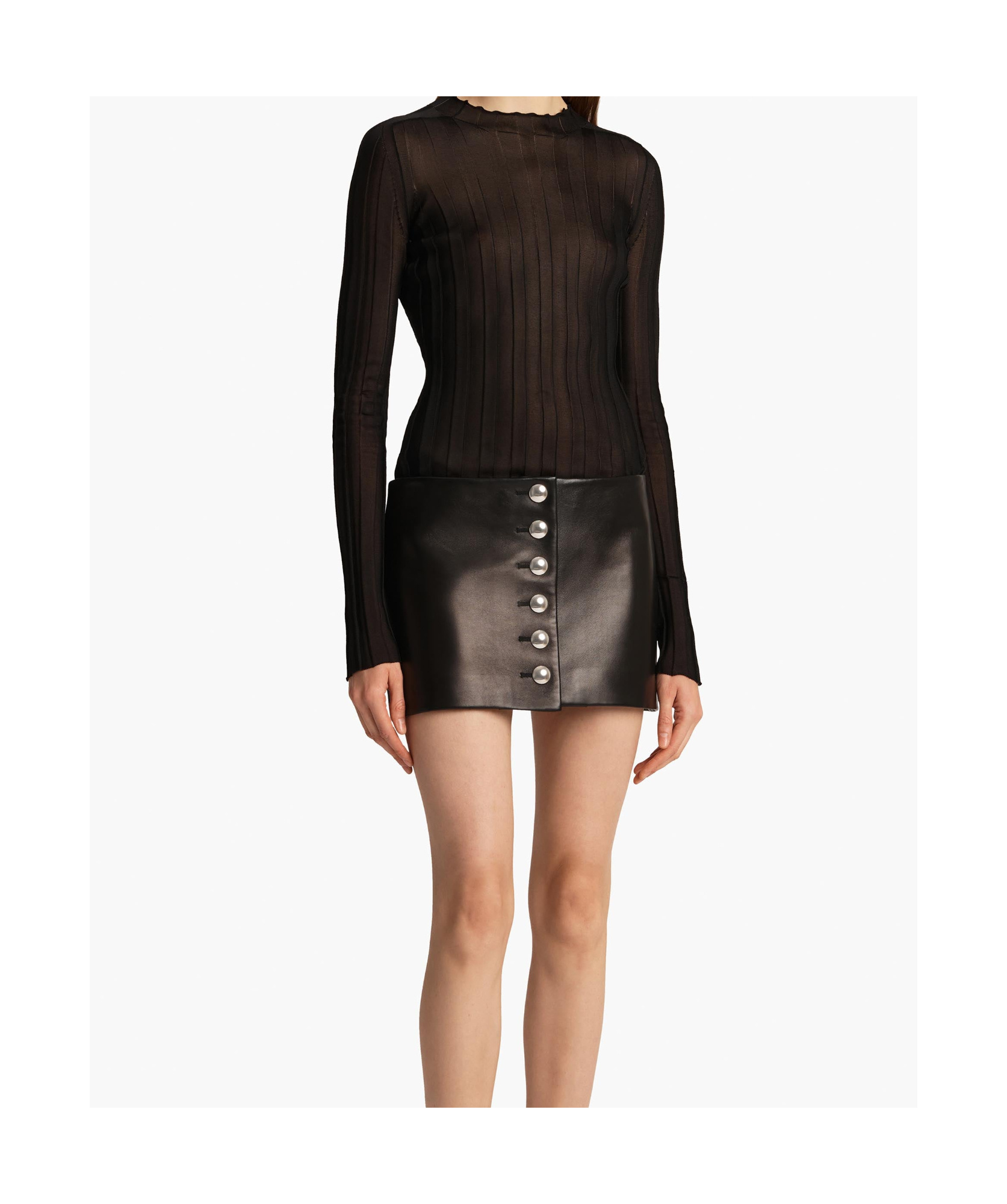 KHAITE CREW NECK LONG SLEEVE TOP