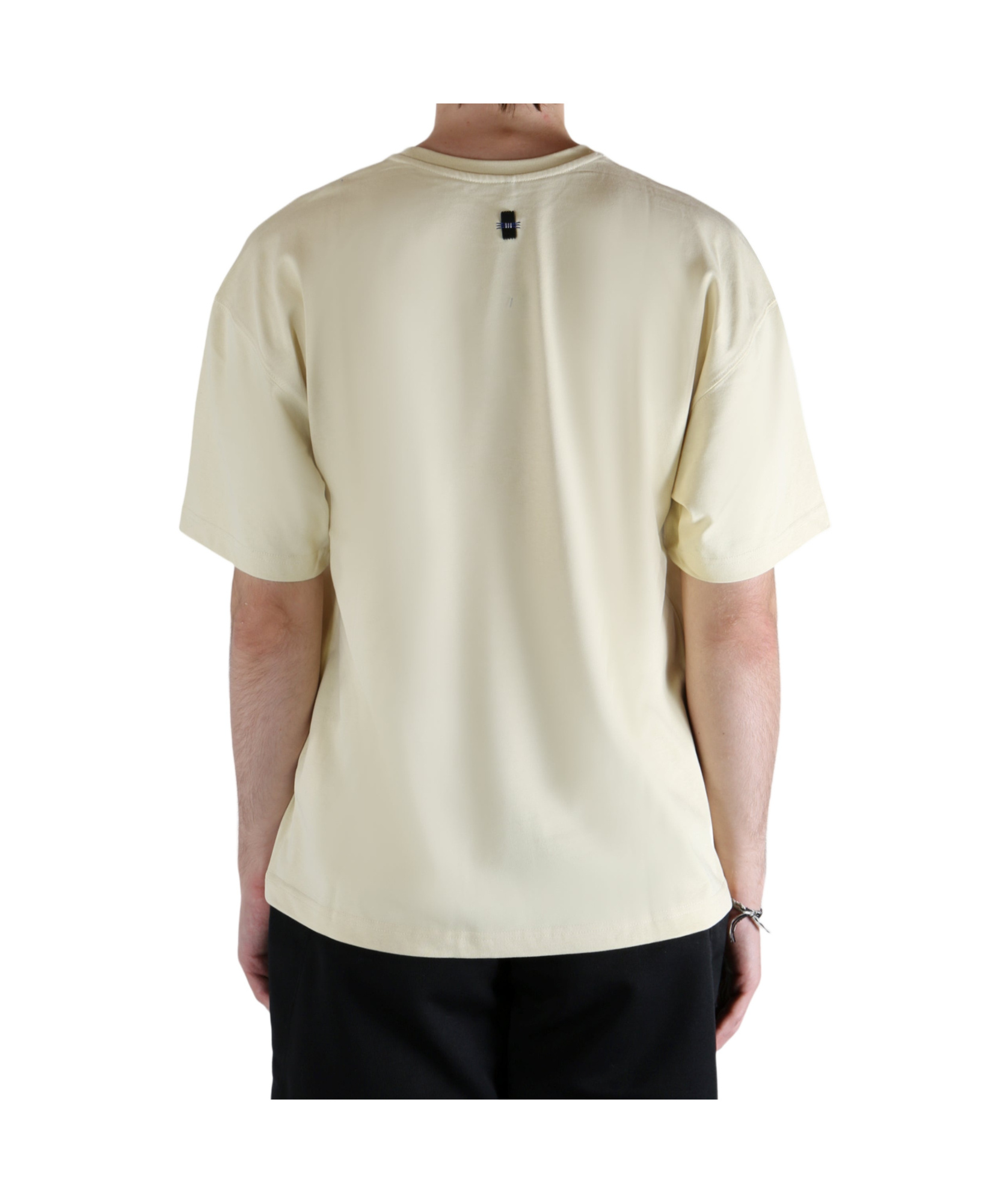 Ader Error Solid Color Short Sleeved T-shirt In Yellow