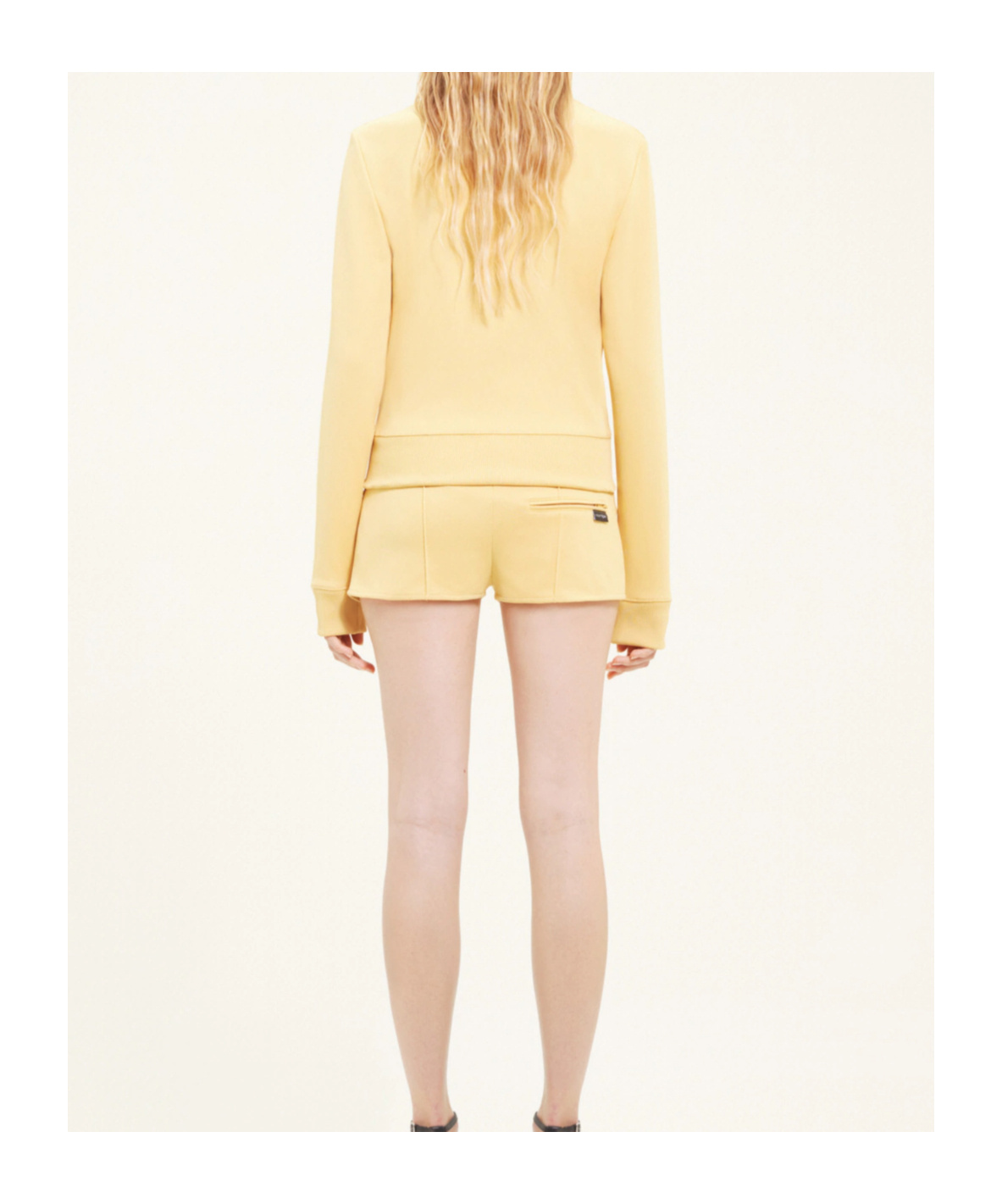 Shop Courrèges Interlock Logo-embroidered Zip-up Sweatshirt In Nude