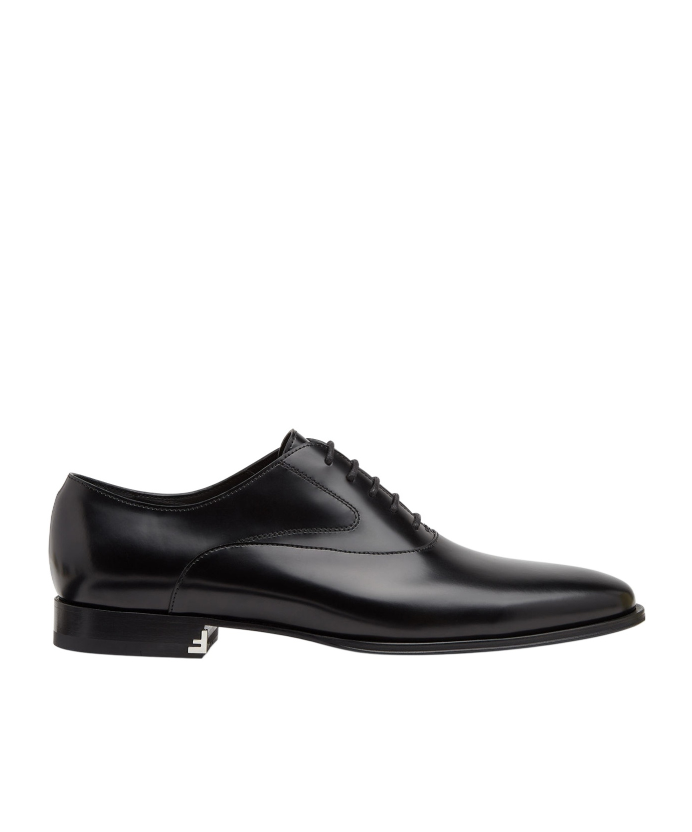 Fendi Calfskin Leather Oxford In Black