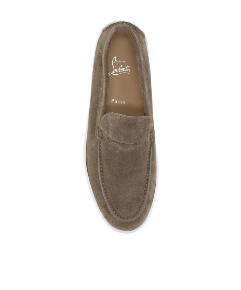 Christian Louboutin Chunky Slip-on Loafer In White