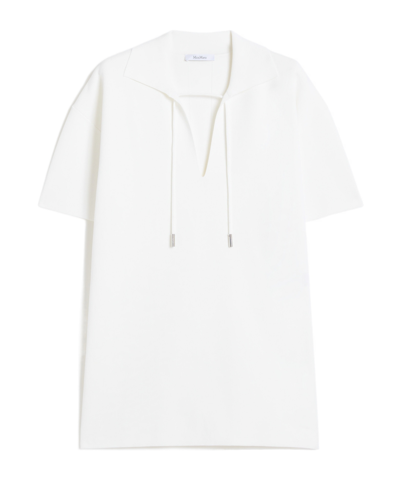 Max Mara Poltava Crêpe Top In White