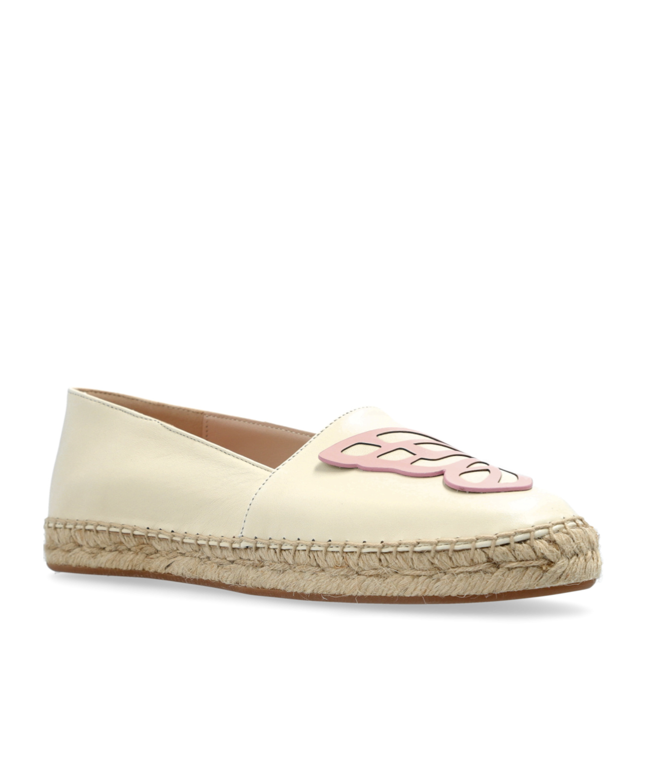 Sophia Webster Round-head Flat Shoes In Nude