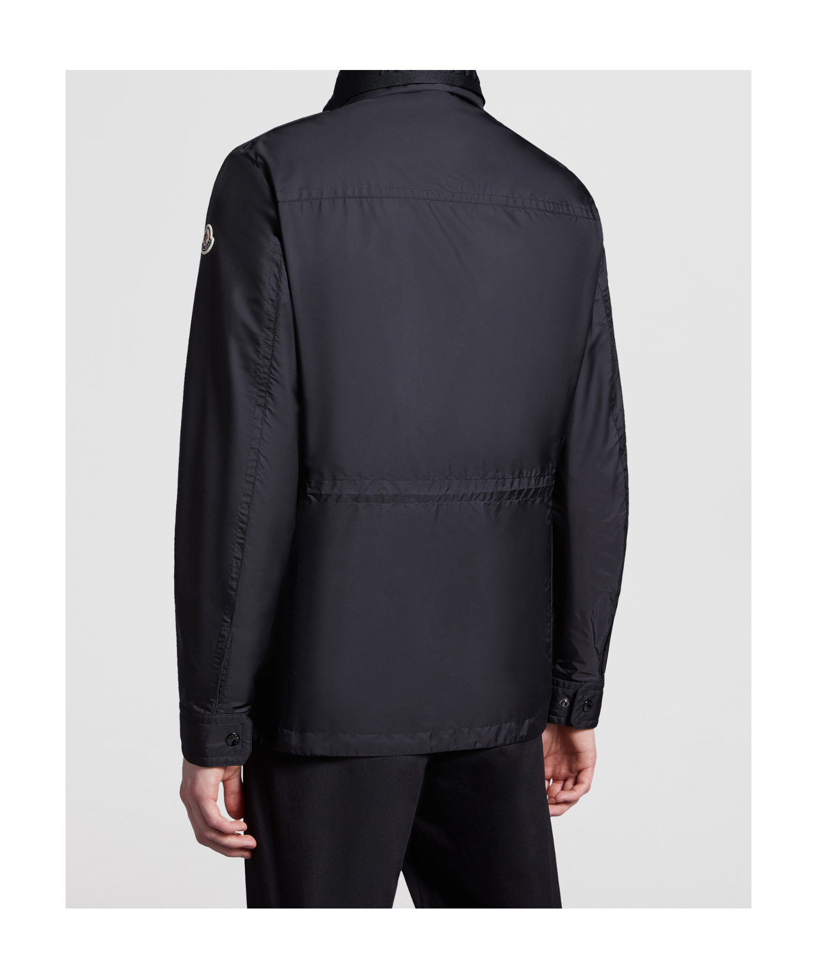 Moncler Lez Water Repellent Nylon Jacket In Black