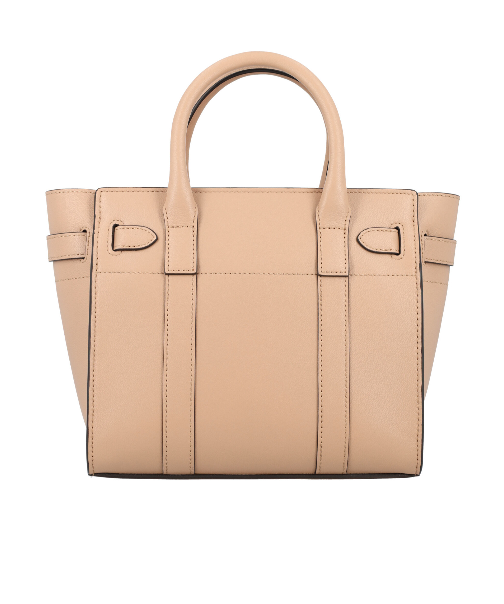 Mulberry Zipped Bayswater Leather Mini Bag In Nude