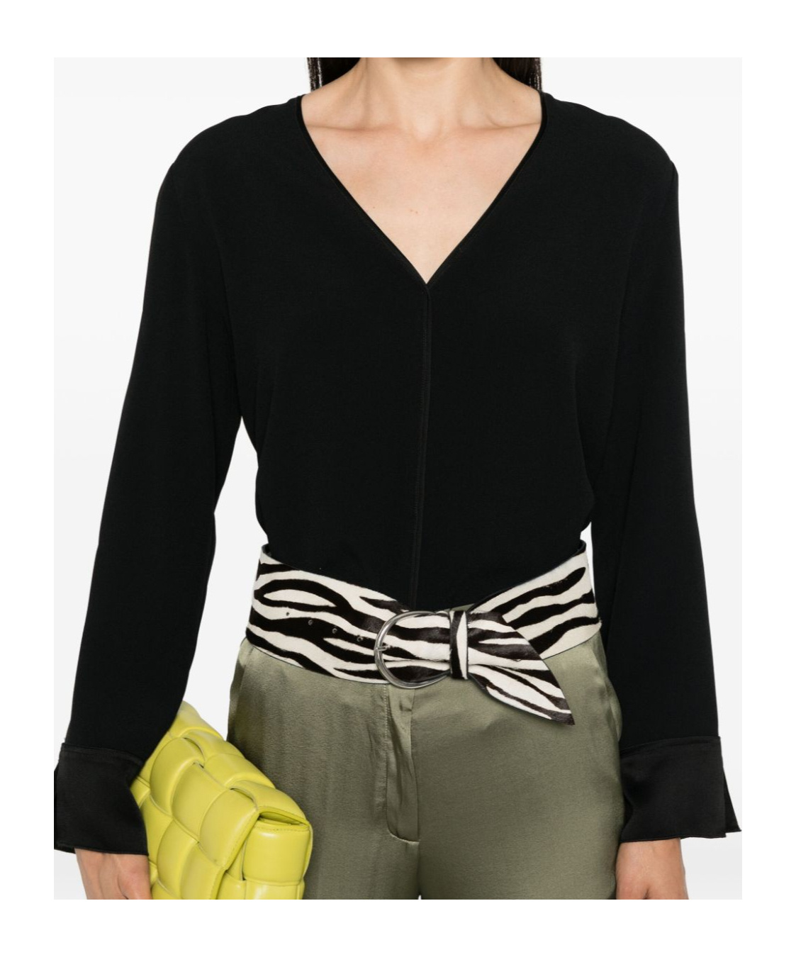 Shop Forte Forte V-neck Knitted Pullover In Black