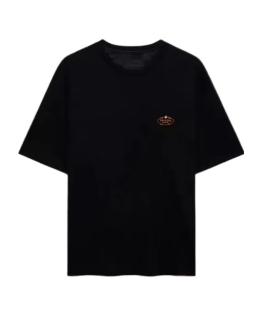 PRADA LOGO-PATCH T-SHIRT