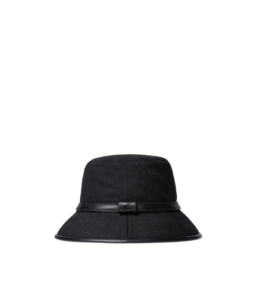 Gucci Gg Monogram Cotton Bucket Hat In Black
